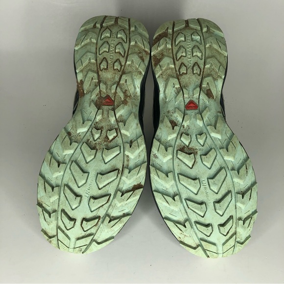 salomon hiking shoes women size 6.5 blue color walking comfort - Picture 9 of 11